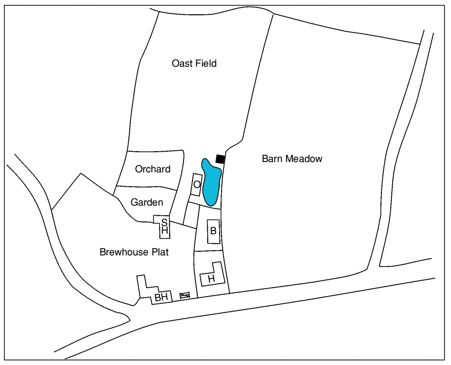 Bakers Cross Map, 1807