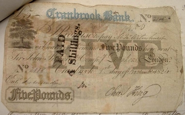Cranbrook �5 banknote